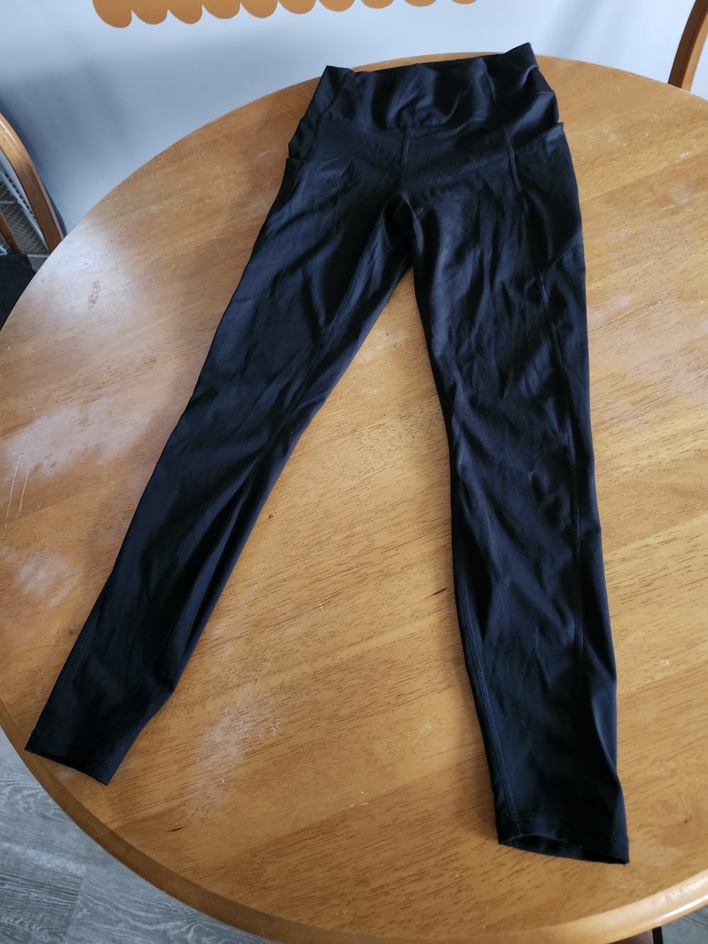 🖤 Fabletics Black High-Rise Activewear Leggings | Side Pockets